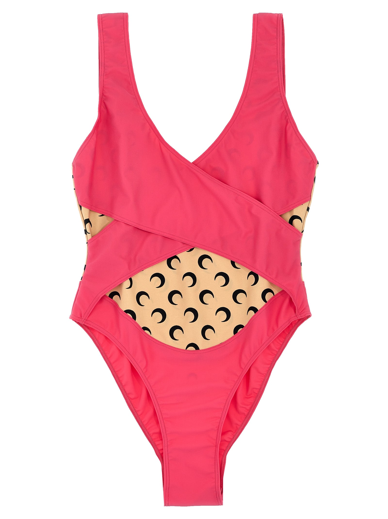 Marine Serre 'All Over Moon' One-Piece Swimsuit