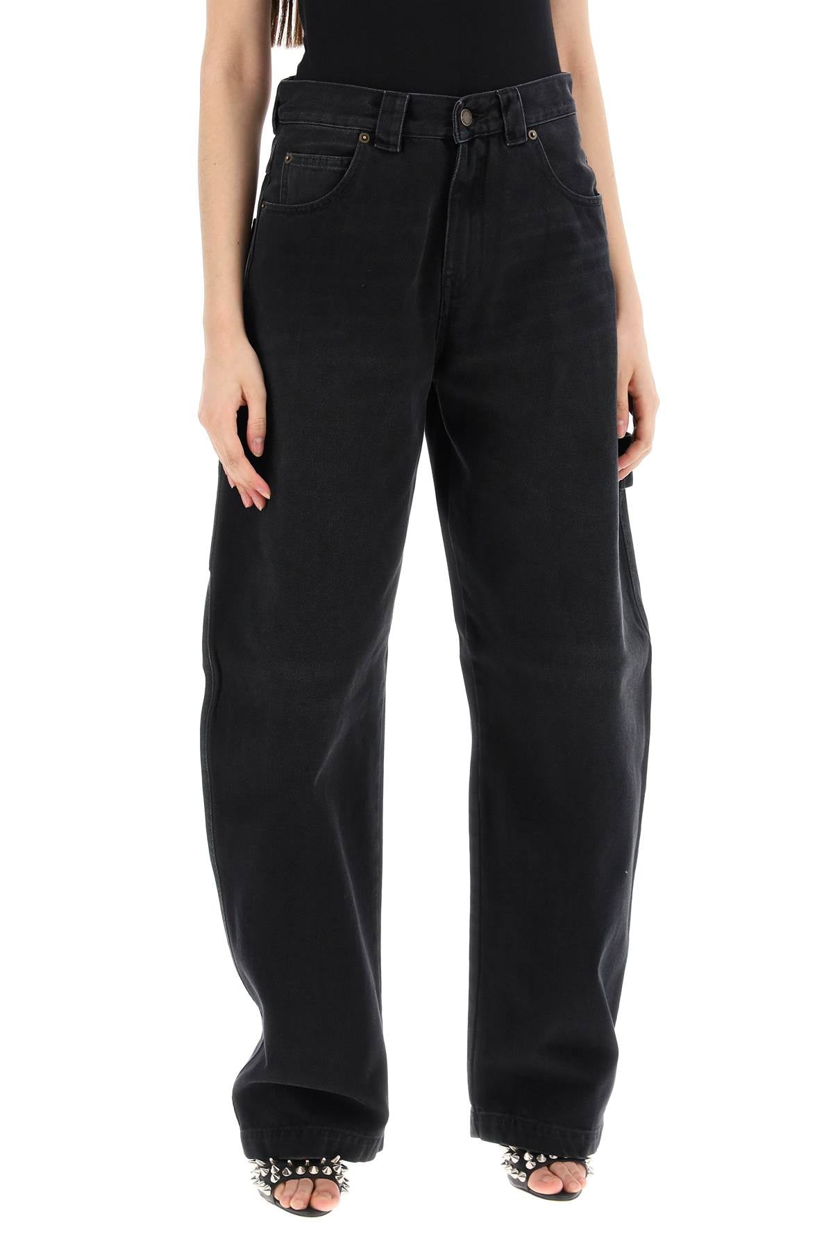 Darkpark Audrey Cargo Jeans With Curved Leg