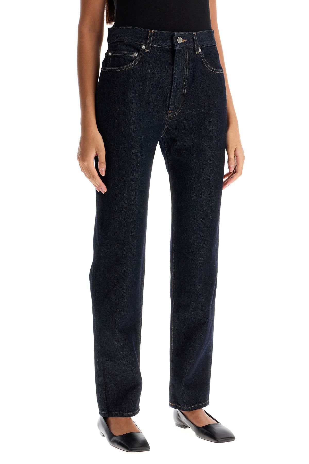 Loulou Studio Organic Cotton Tapered Jeans