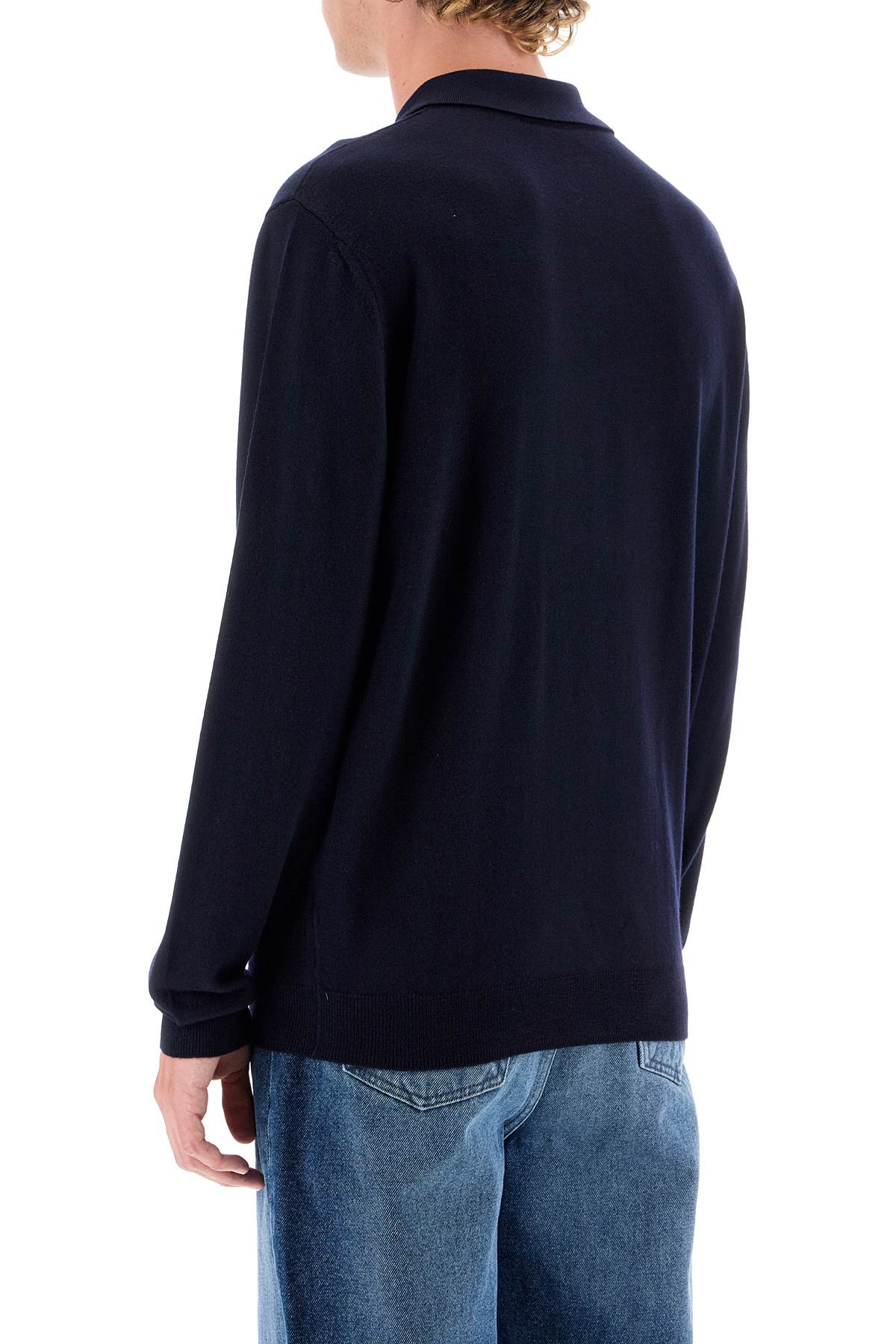 A.P.C. Jacob Wool Pullover Polo Sweater