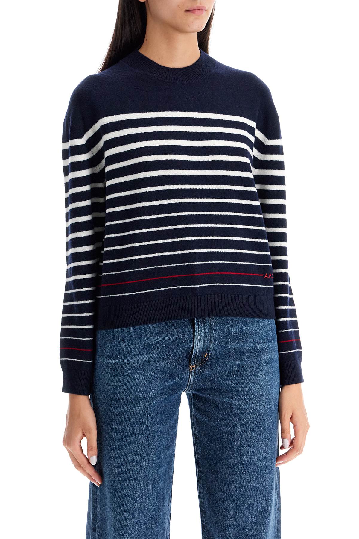 A.P.C. Striped Wool Billie Pullover