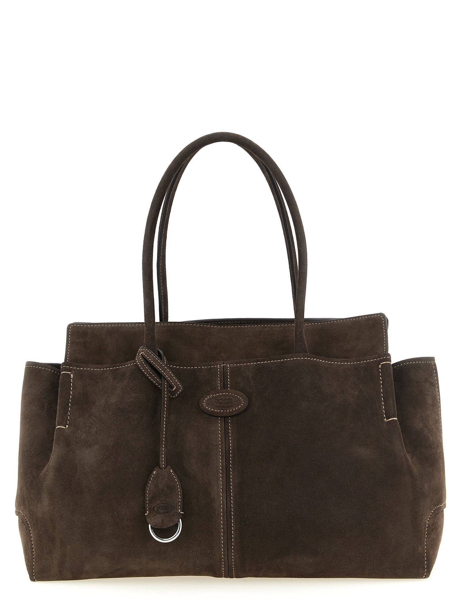 Tod'S Medium Suede Shopping Bag