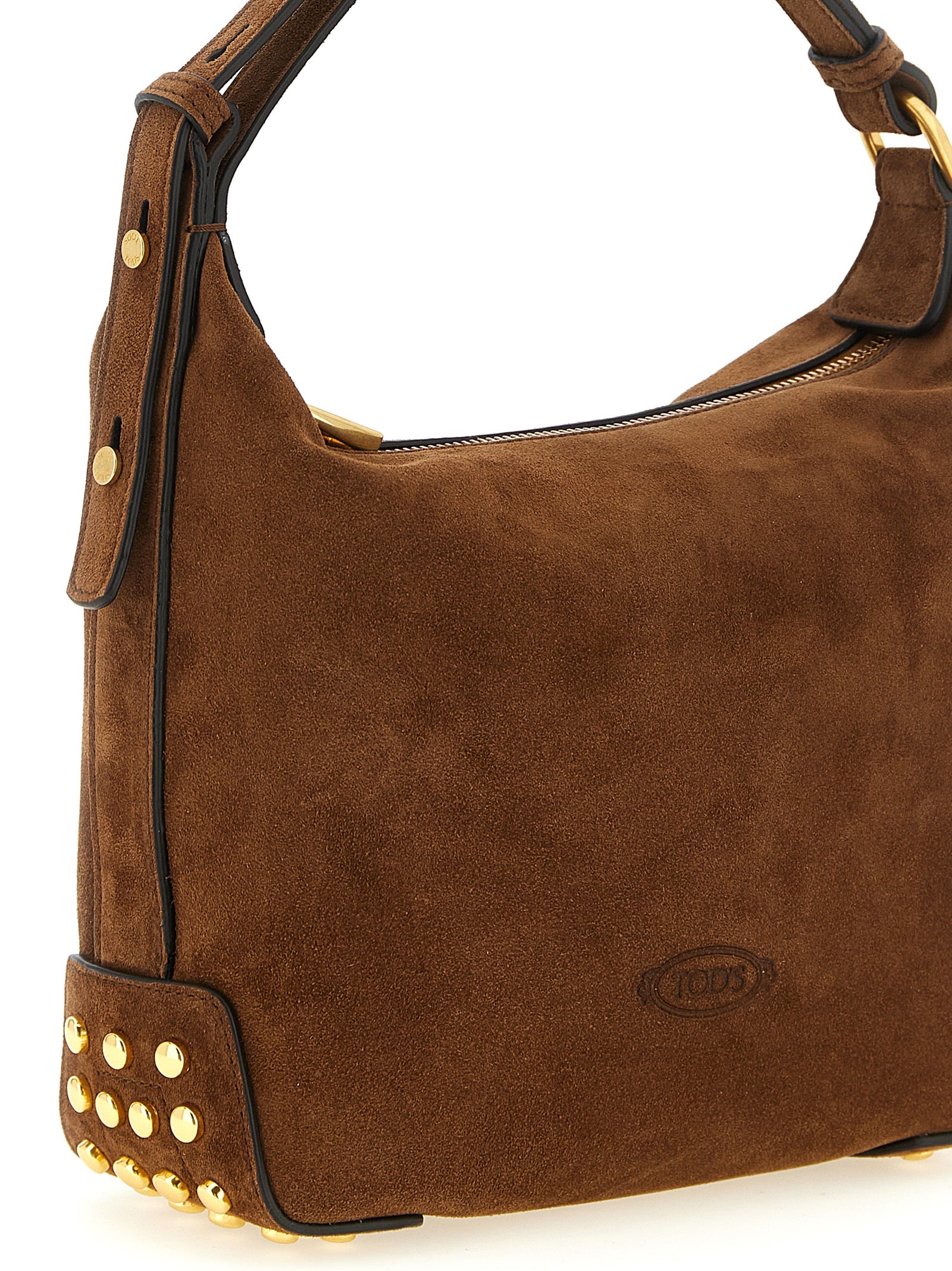 Tod'S 'Gommini' Mini Suede Shoulder Bag