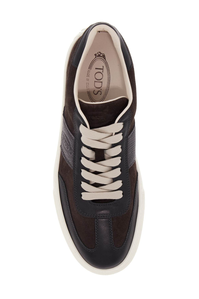 Tod's Leather Sneakers For Stylish Brown