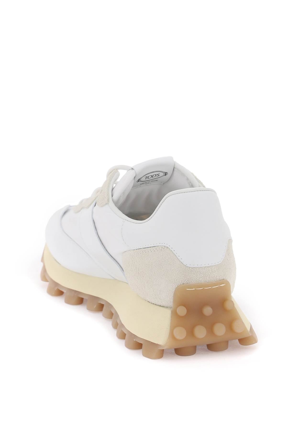 Tod's Leather And Fabric 1T Sneakers White