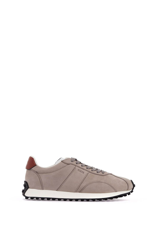 Tod's Vintage Leather T Sneakers In 8 Grey