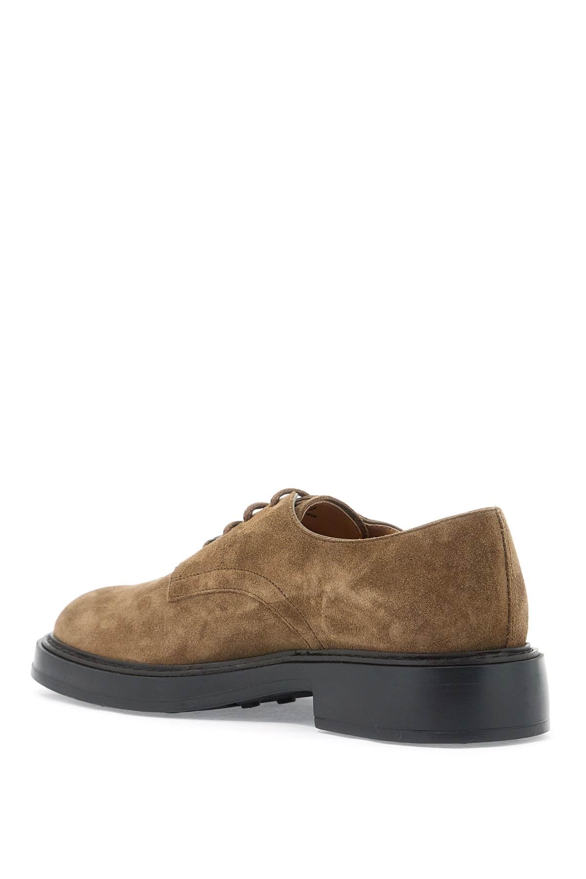 Tod's Suede Leather Lace-Up Shoes Brown