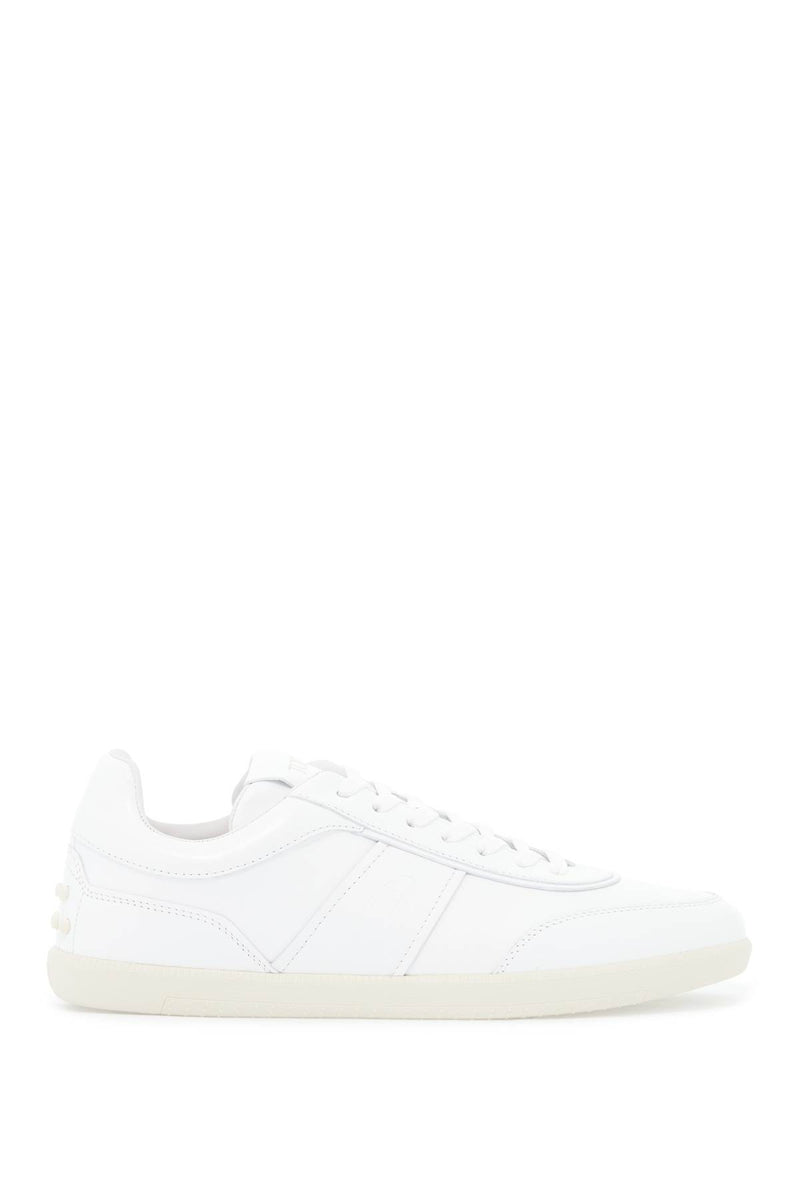 Tod's Leather Sneaker Tabs With White