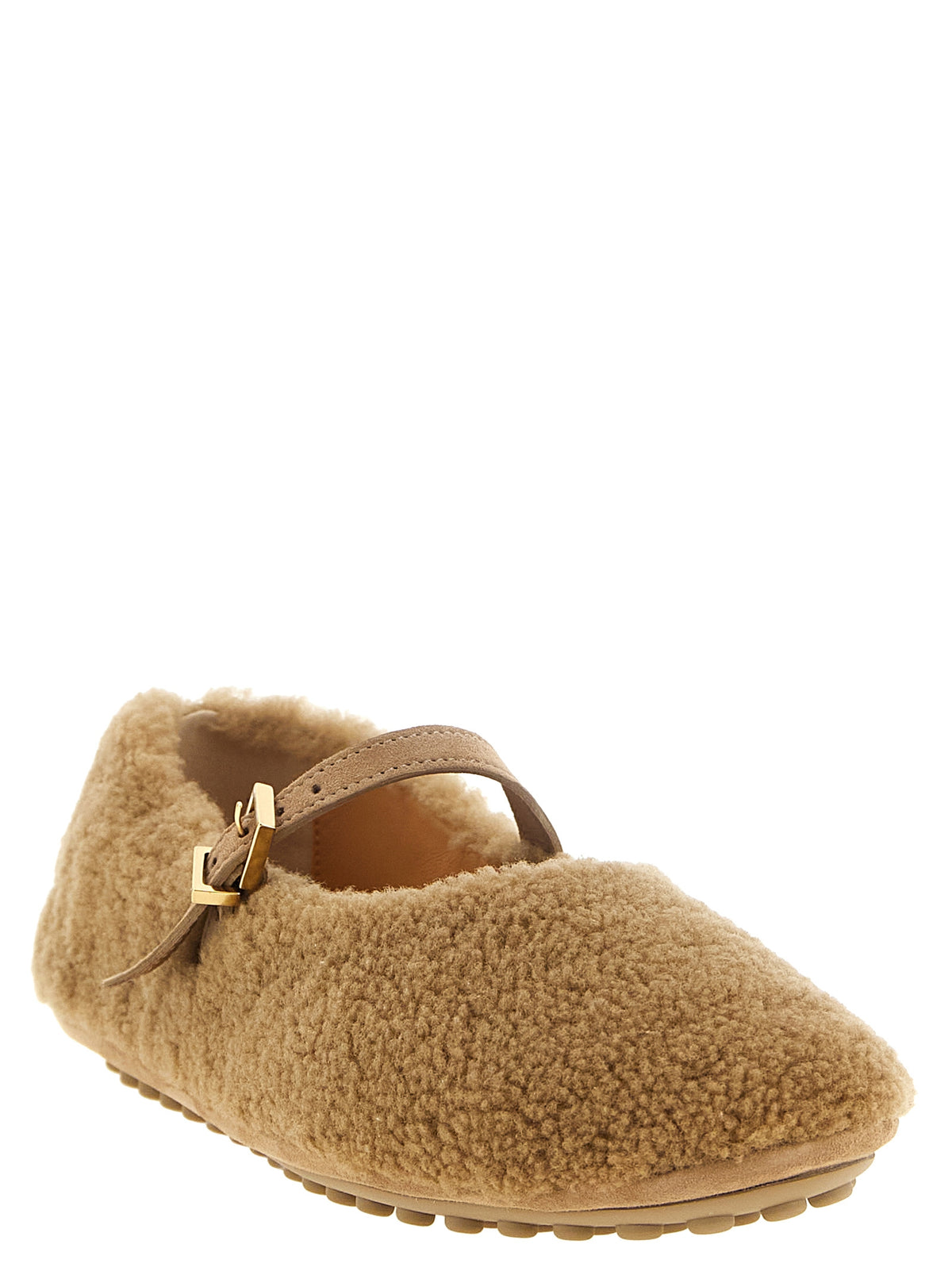 Tod'S 'Gommine' Sheepskin Ballet Flats