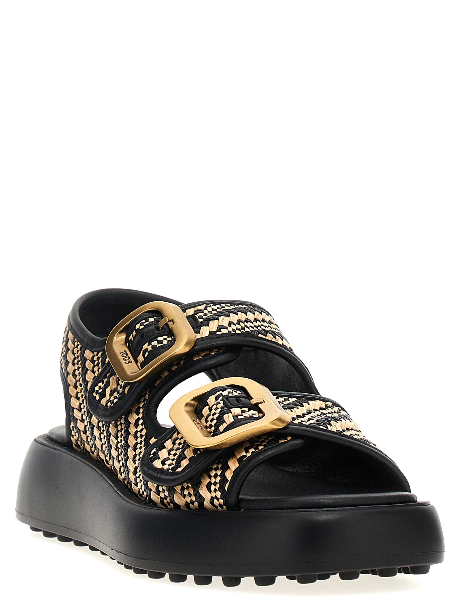 Tod'S Double Buckle Sandals