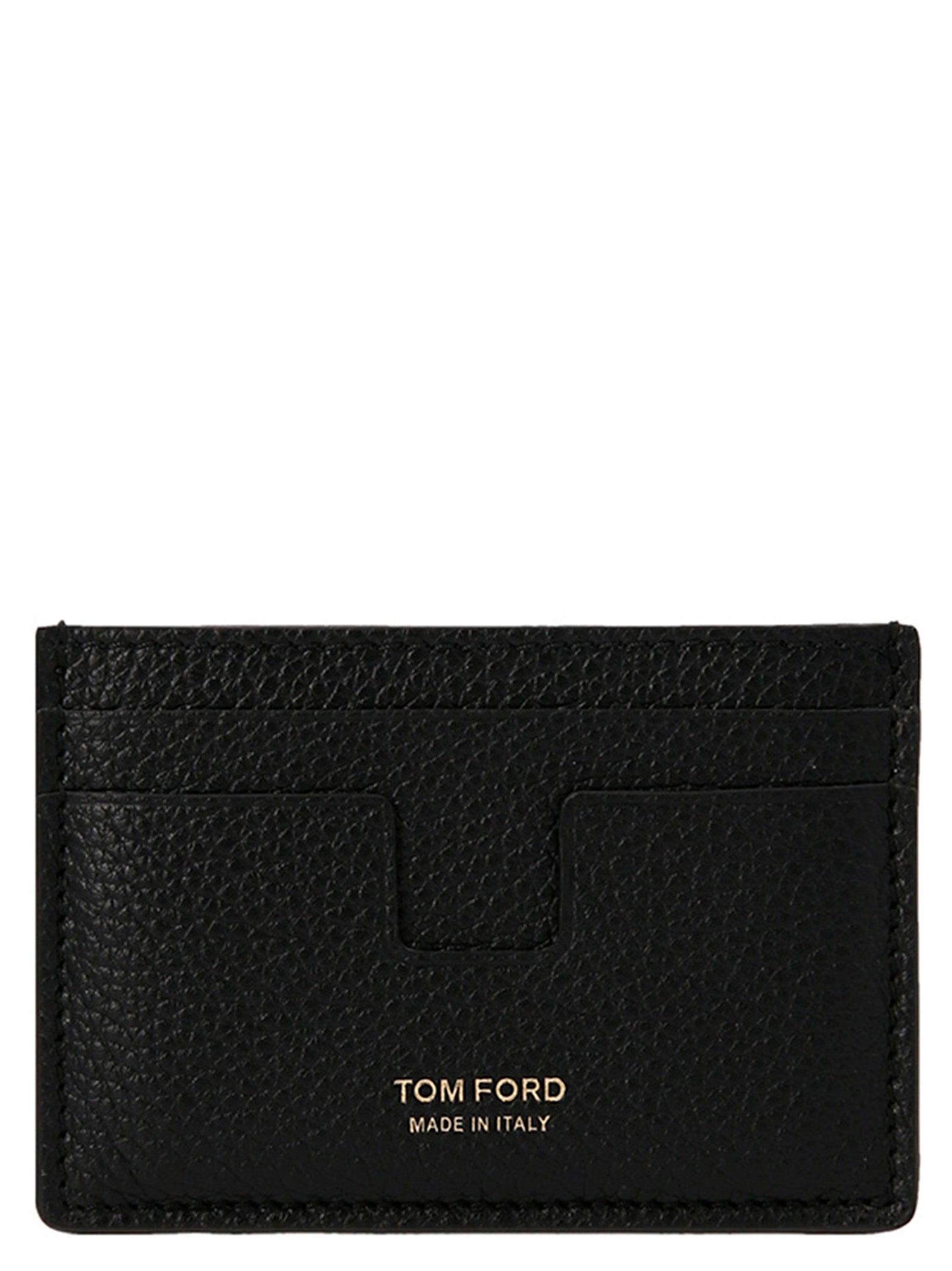 Tom Ford Logo Leather Card Holder