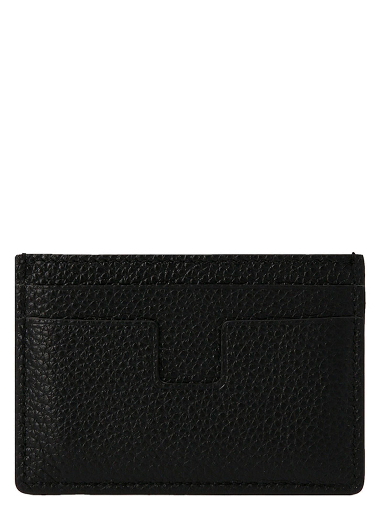 Tom Ford Logo Leather Card Holder