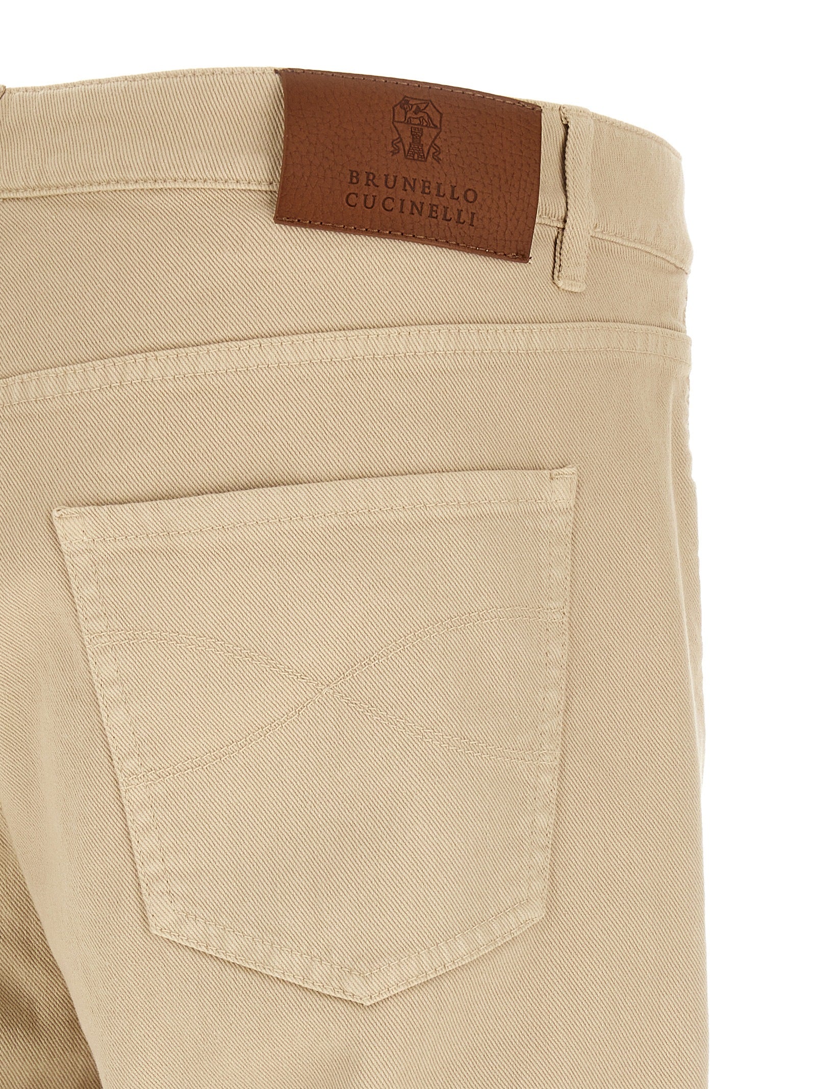 Brunello Cucinelli Coat Of Arms Embroidery Jeans