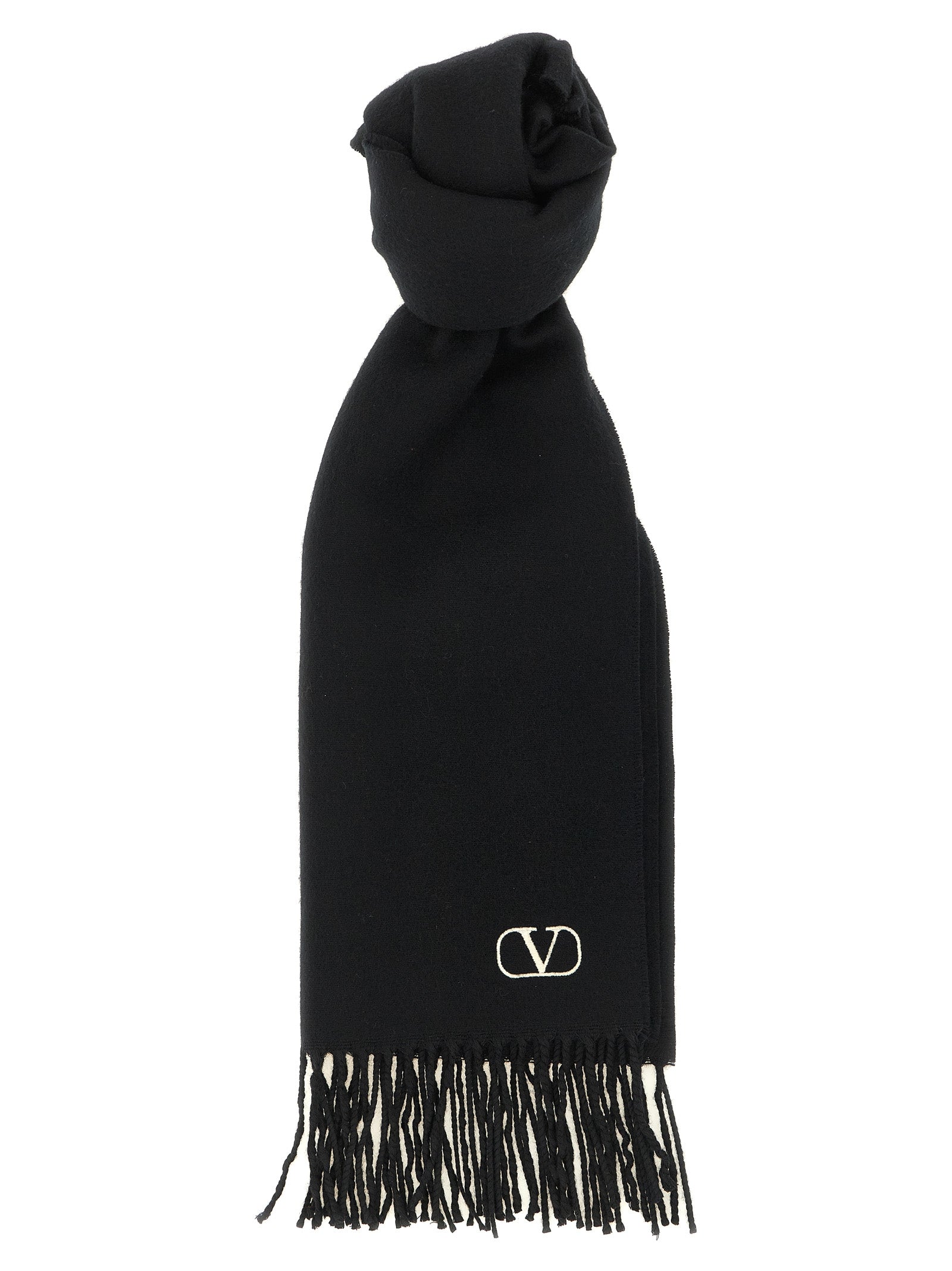 Valentino Garavani Cashmere Scarf Valentino Garavani With Fringes
