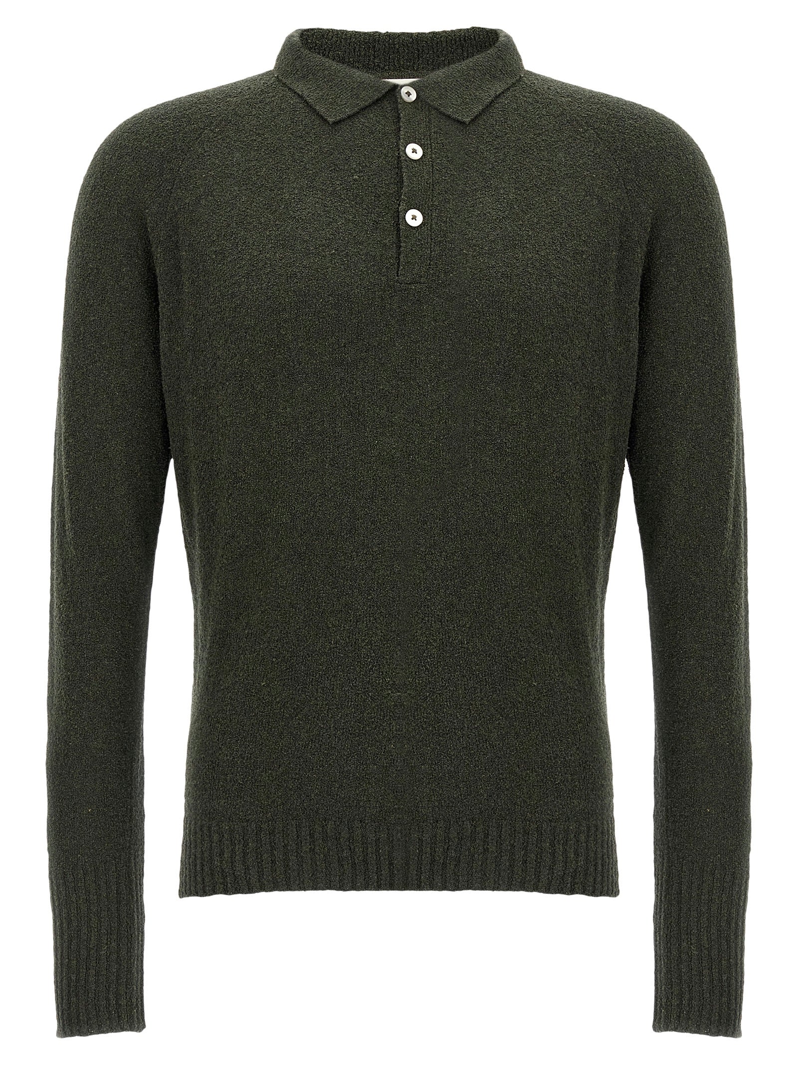 Ma'Ry'Ya Bouclé Cotton Polo Shirt