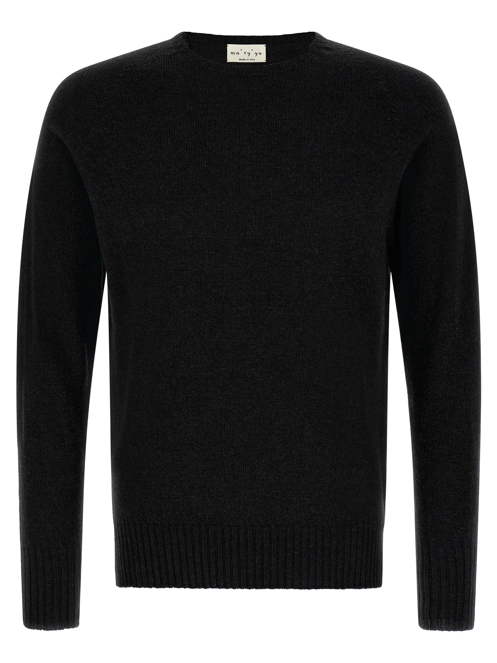 Ma'Ry'Ya Crew-Neck Sweater With Slits