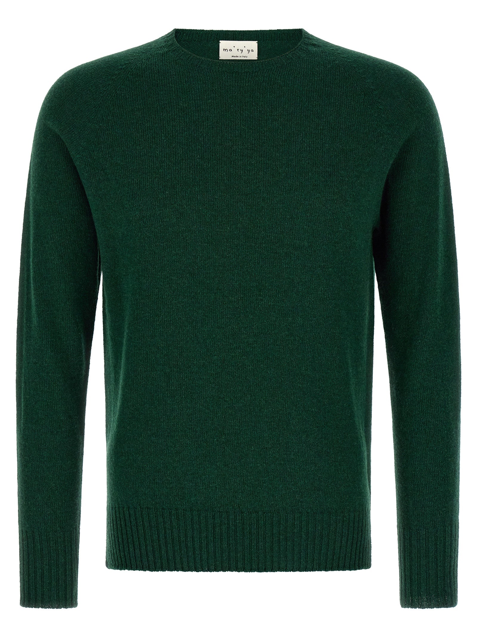 Ma'Ry'Ya Crew-Neck Sweater With Slits