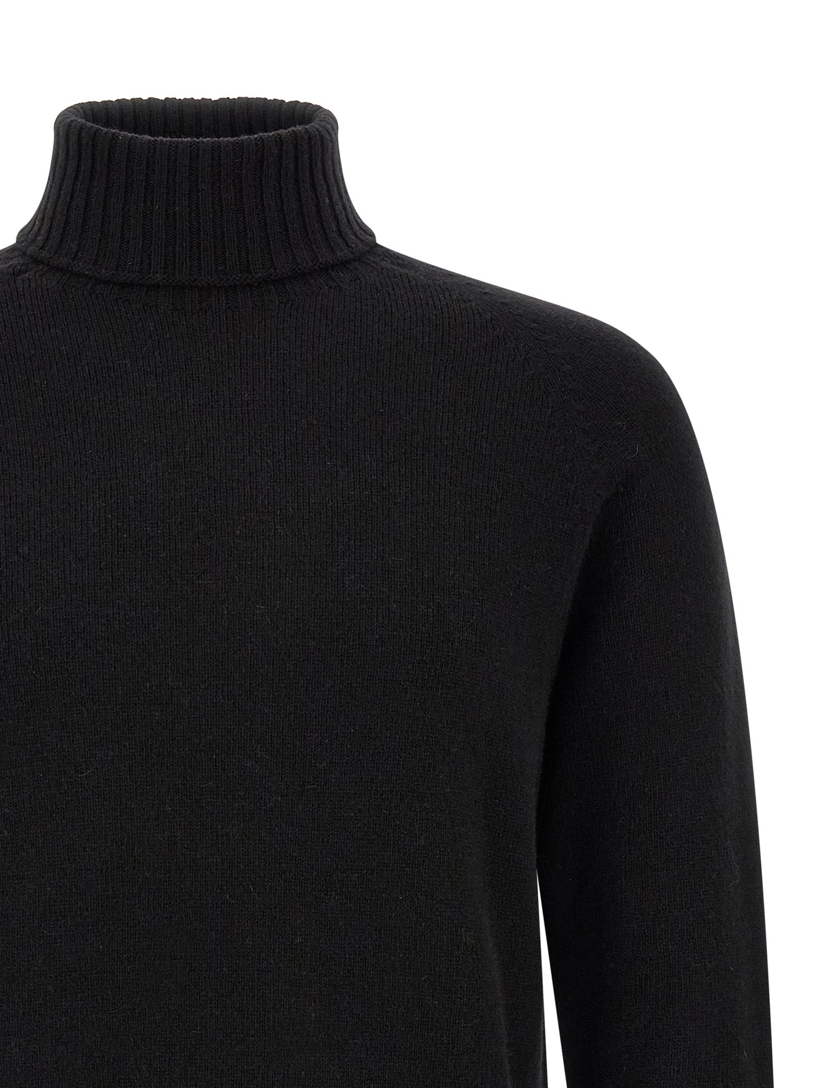 Ma'Ry'Ya High Neck Sweater With Slits