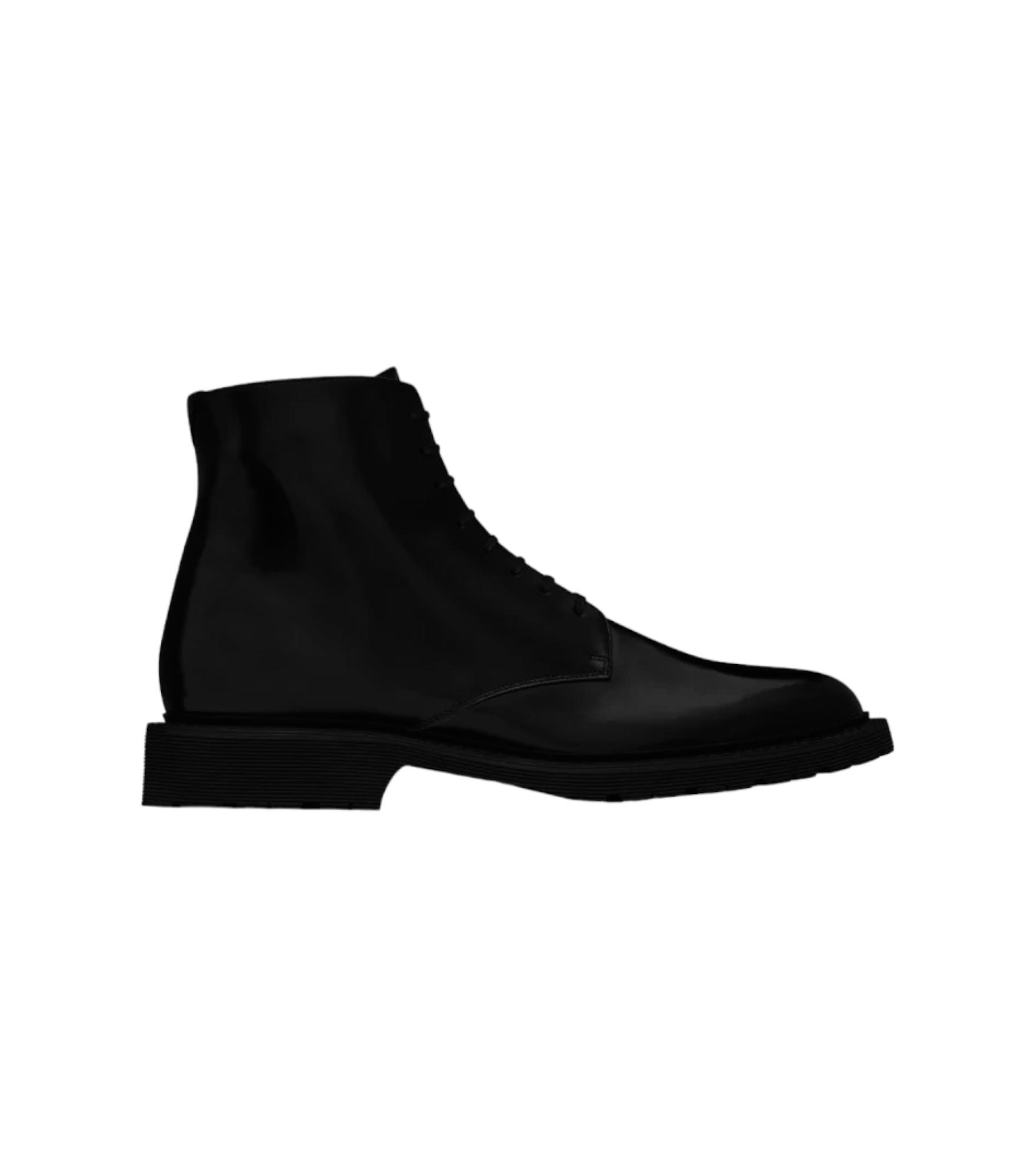 Saint Laurent Army Boots in Shiny Leather