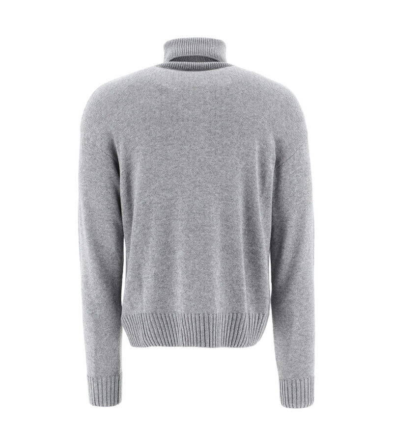 Off-White Cashmere Knit Turtleneck