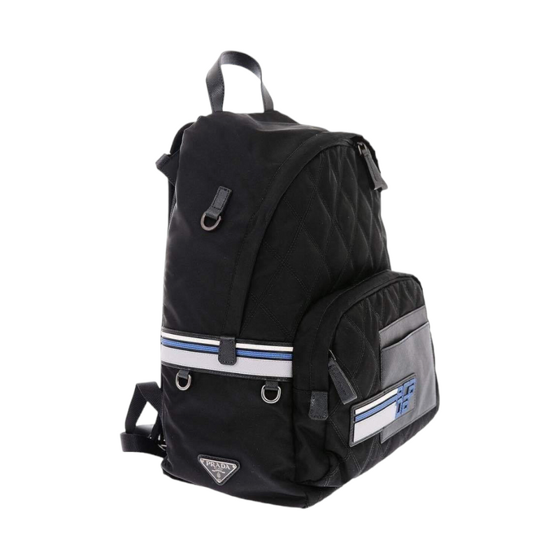 Prada Tessuto Camouflage Rucksack Backpack 257061.0 Blue Cloth Nylon  ref.1100499 - Joli Closet