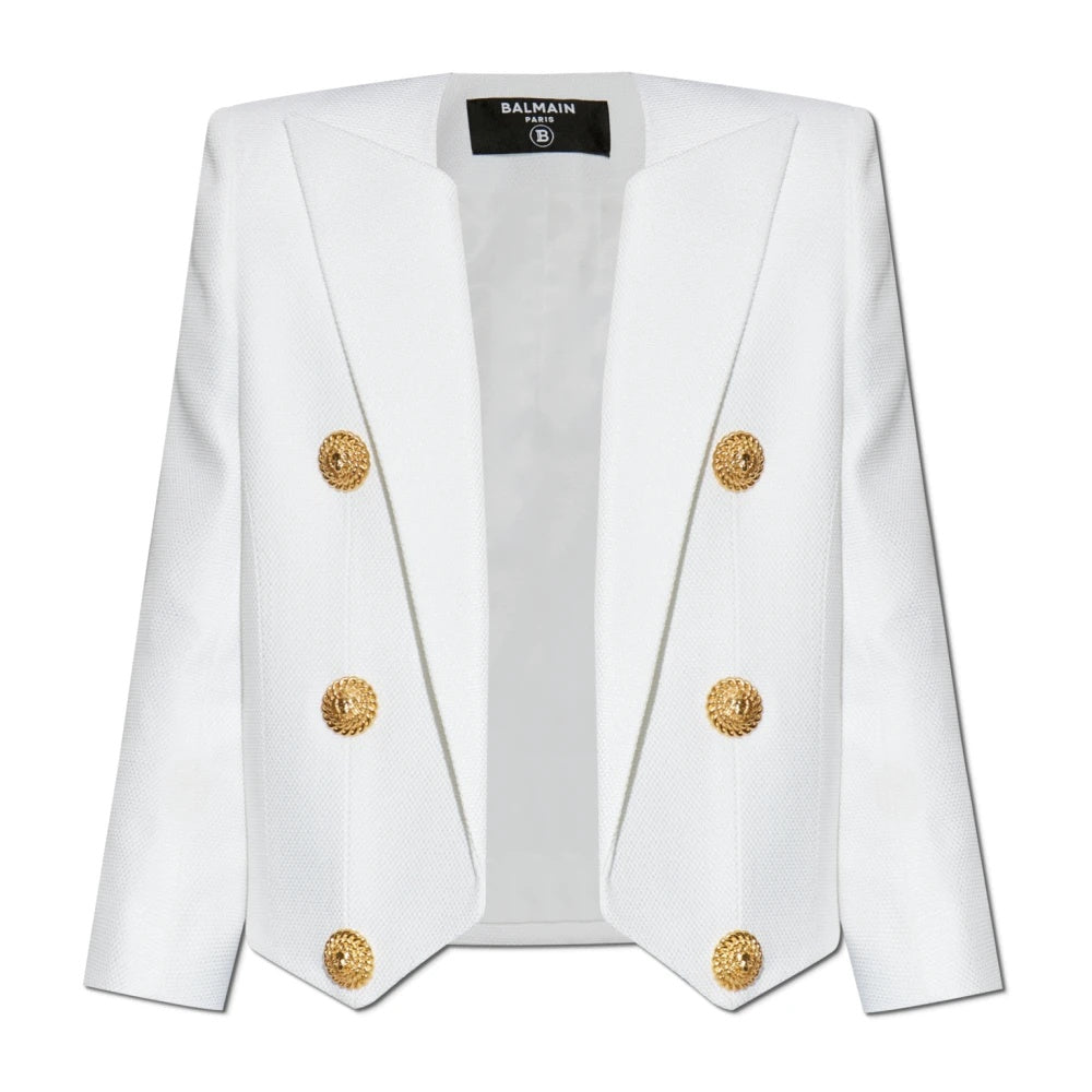 Balmain Short Jacket With Decorative Appliques