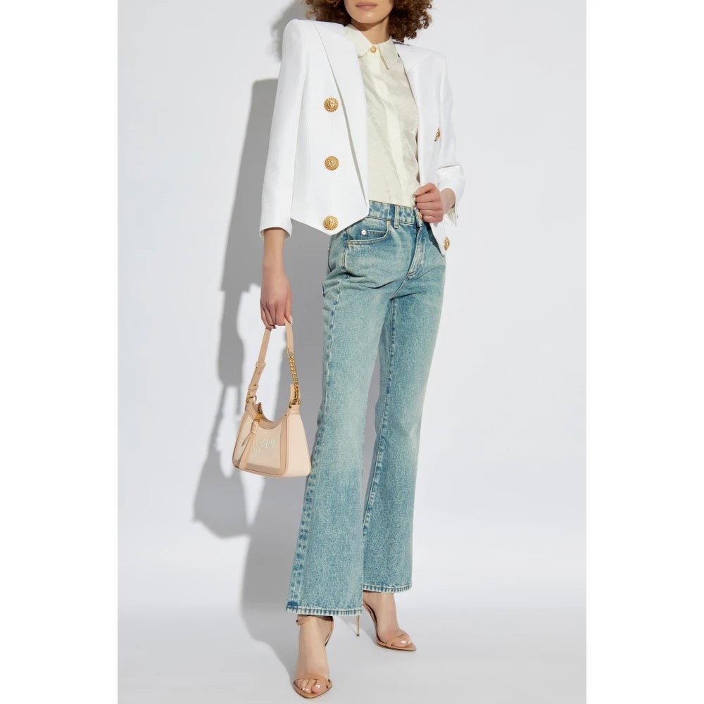 Balmain Short Jacket With Decorative Appliques