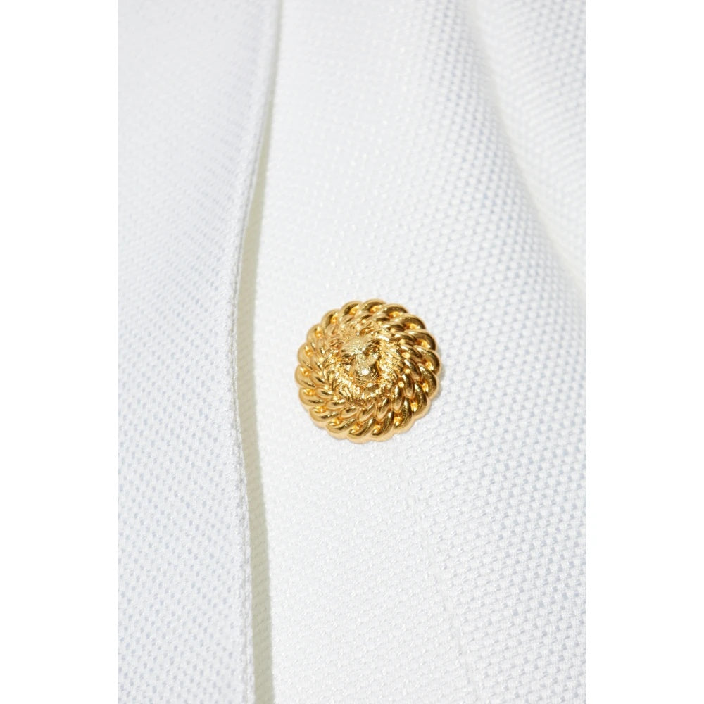 Balmain Short Jacket With Decorative Appliques