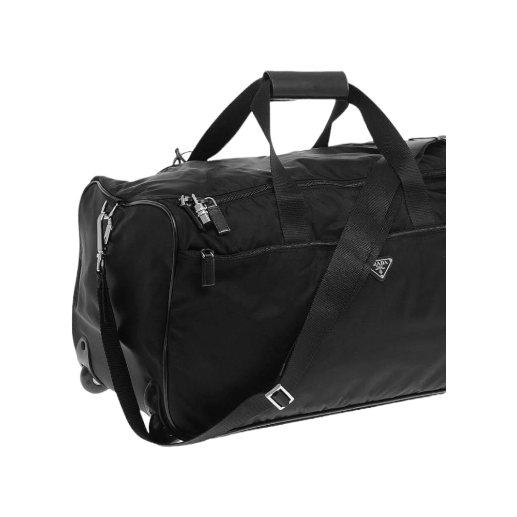 Prada Unisex Black Weekender Suitcase - Vintage Lux