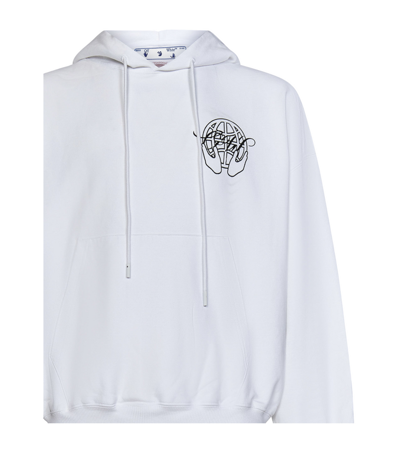 OFF-WHITE Sketch Arrows Logo Sweatshirt White