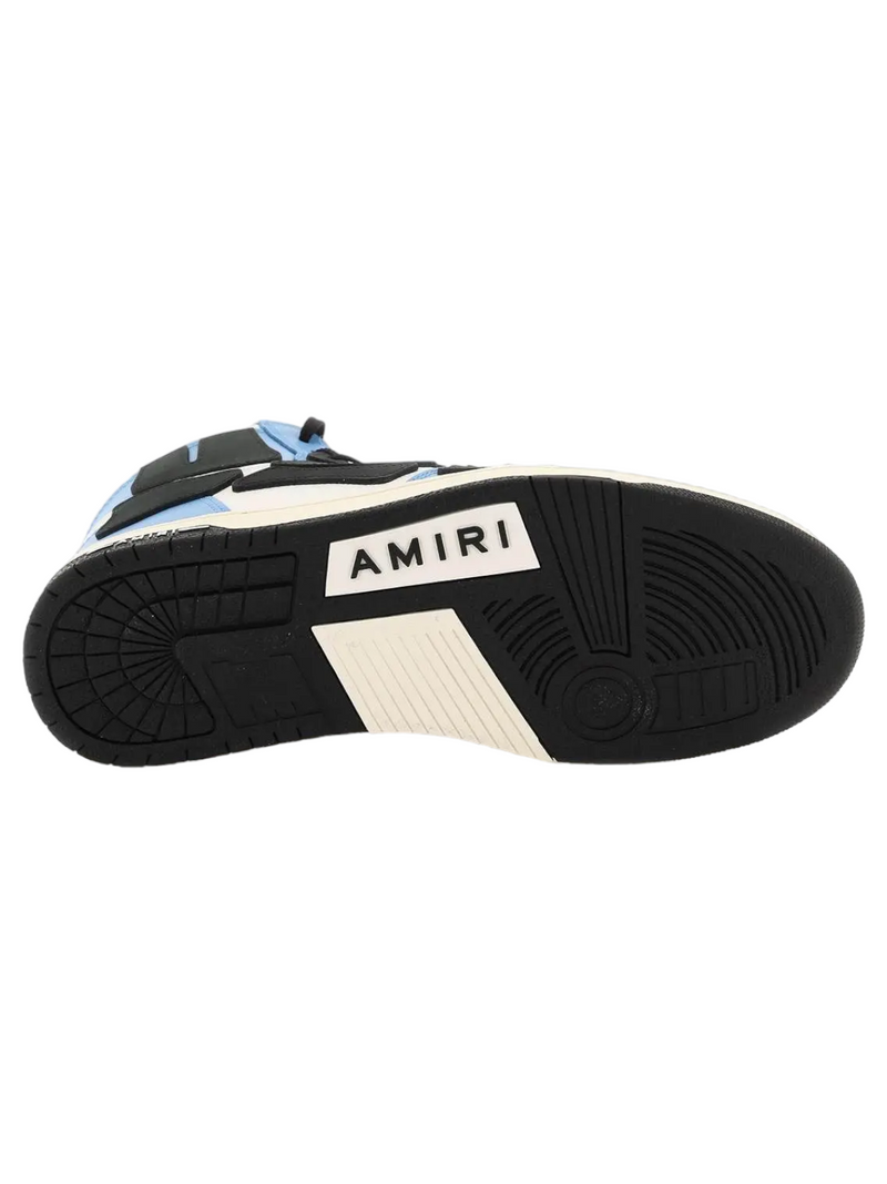 Amiri Skeleton High-Top Sneakers Light Blue/White