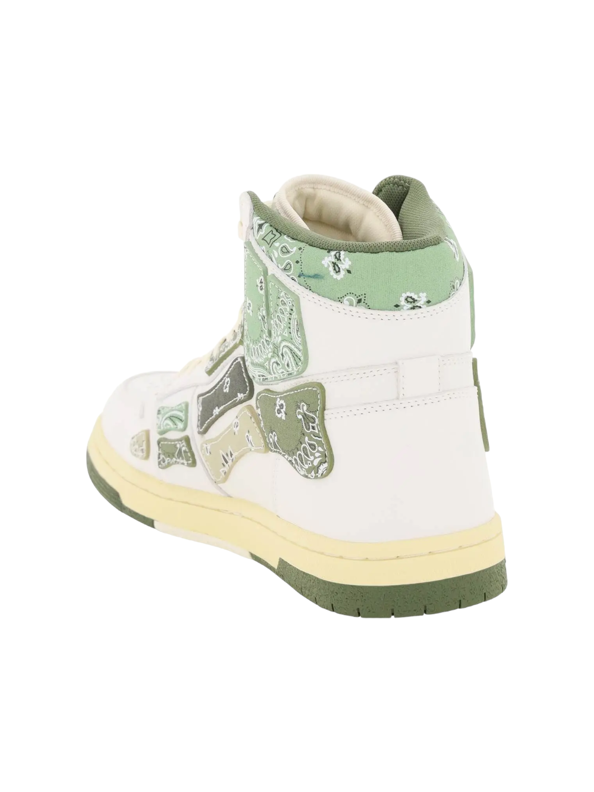 Amiri Skeleton High-Top Sneakers White/Green
