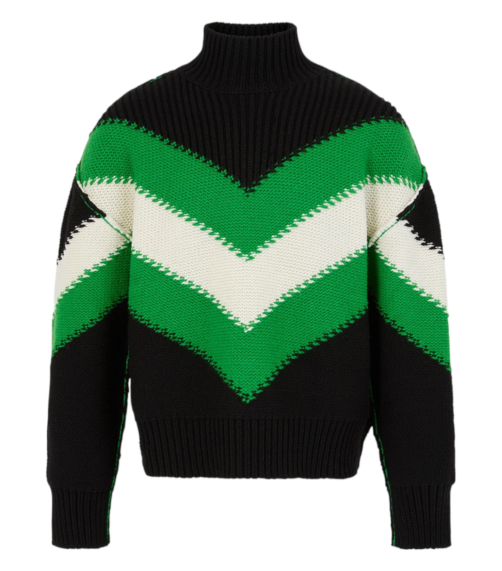 Bottega Veneta Intarsia Pattern Turtleneck Sweater