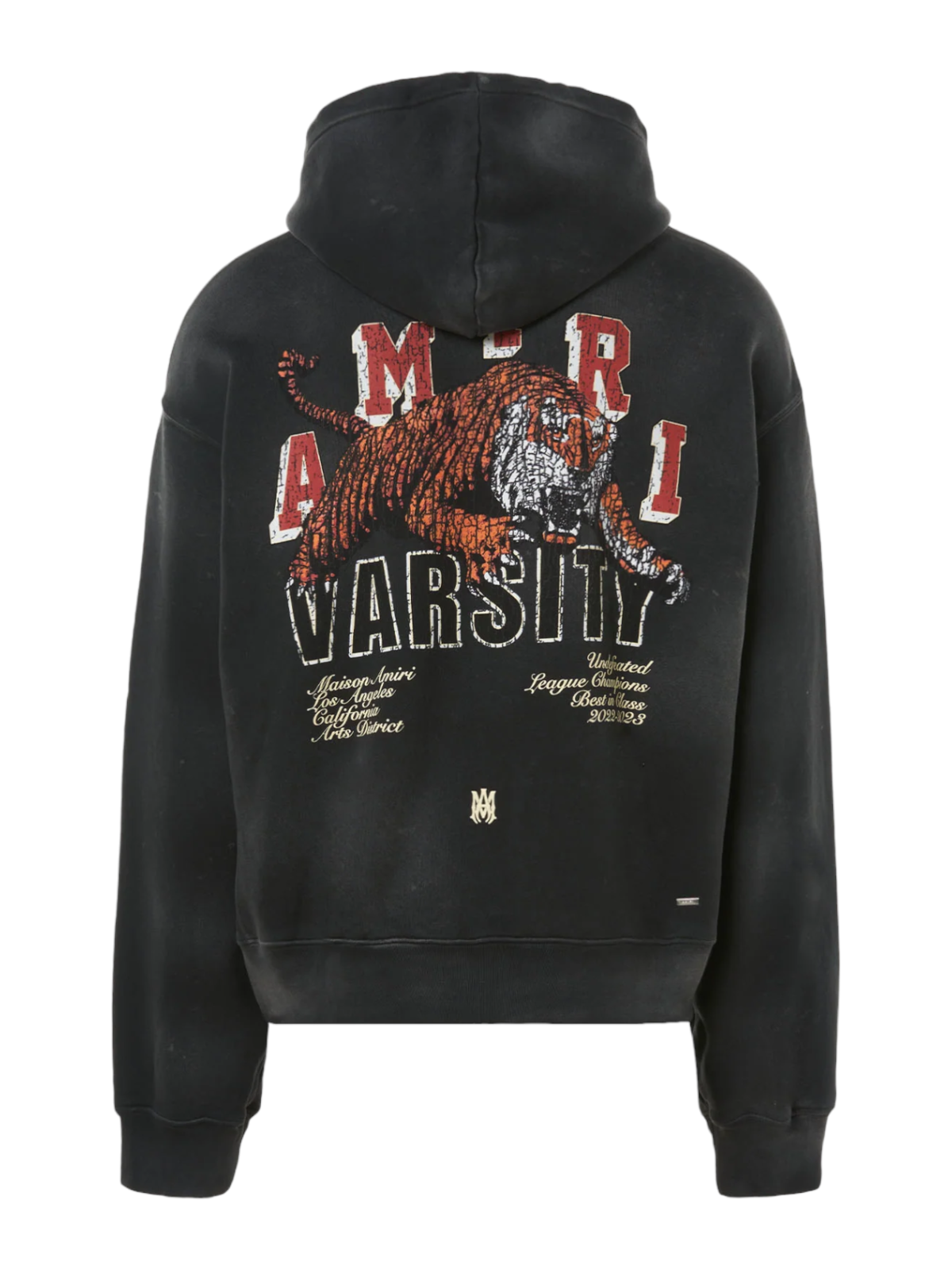 Tiger Varsity Jacket in Black - Amiri