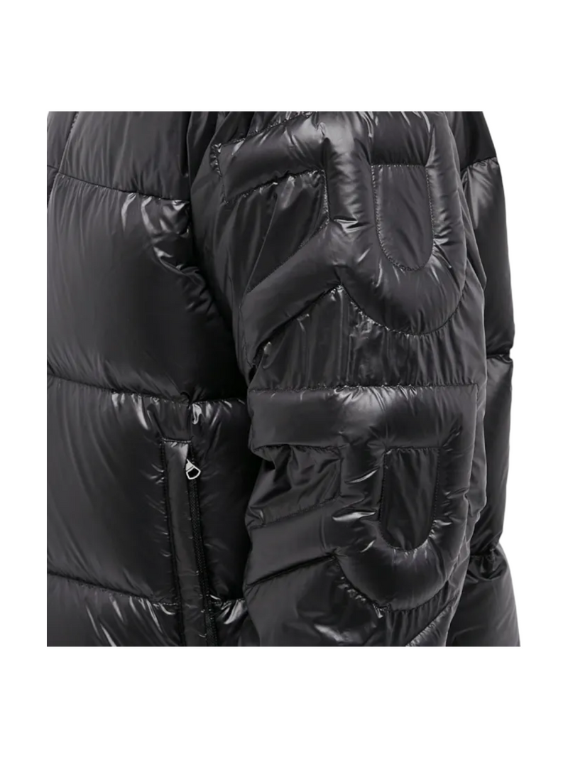 Burberry Quilted Lettering Logo Down Jacket