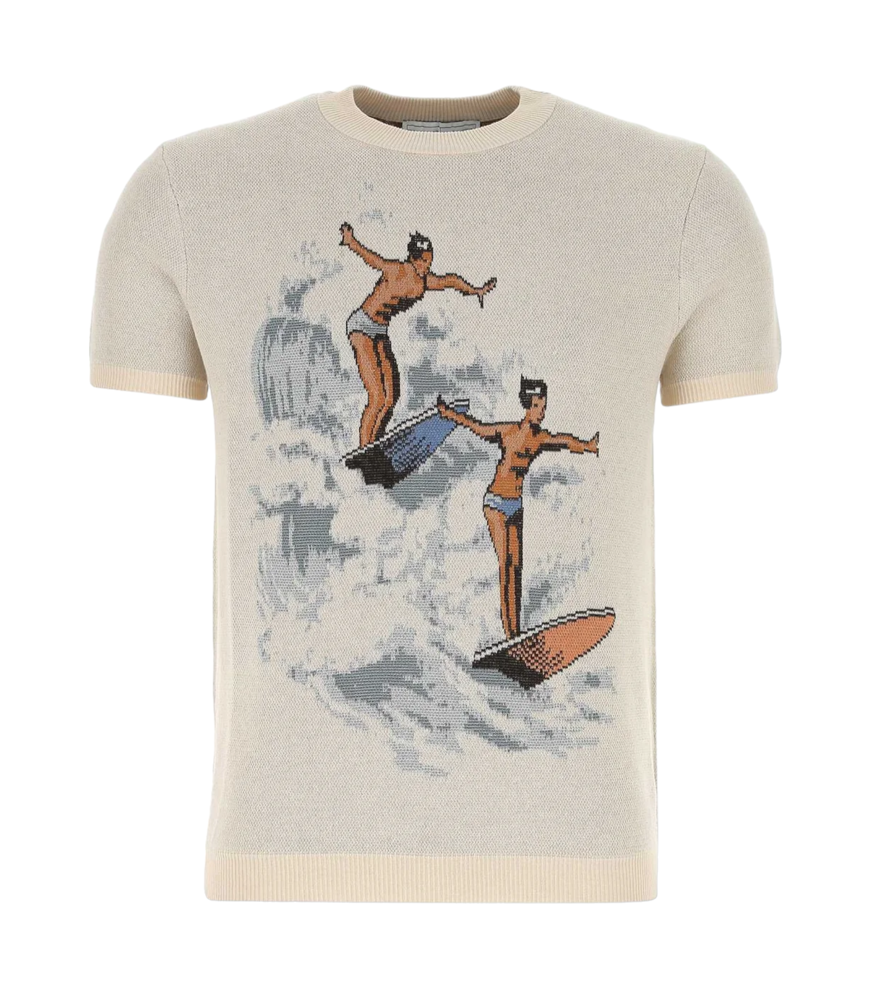 Casablanca Surfer Intarsia Knit T-Shirt