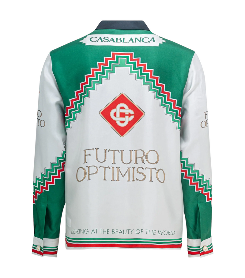 Casablanca Futuro Optimisto Silk Shirt