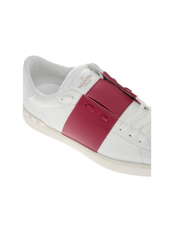 Valentino Rockstud Sneakers White/Pink