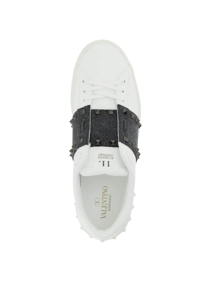 Valentino Leather Rockstud Untitled Sneakers