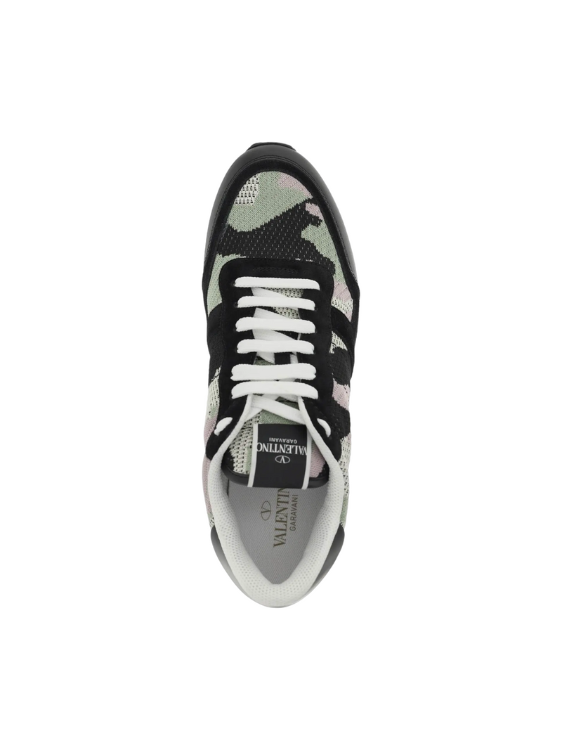 Valentino Rockrunner Camouflage Sneakers