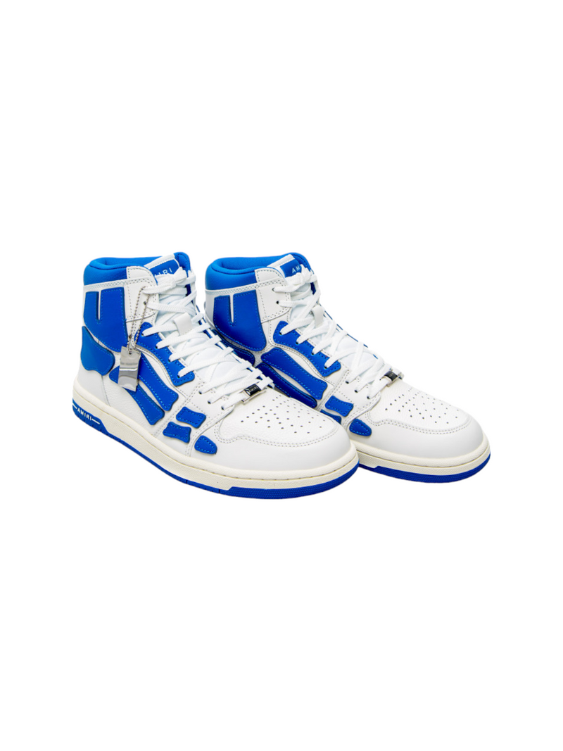 Amiri Skeleton High-Top Sneakers White/Blue