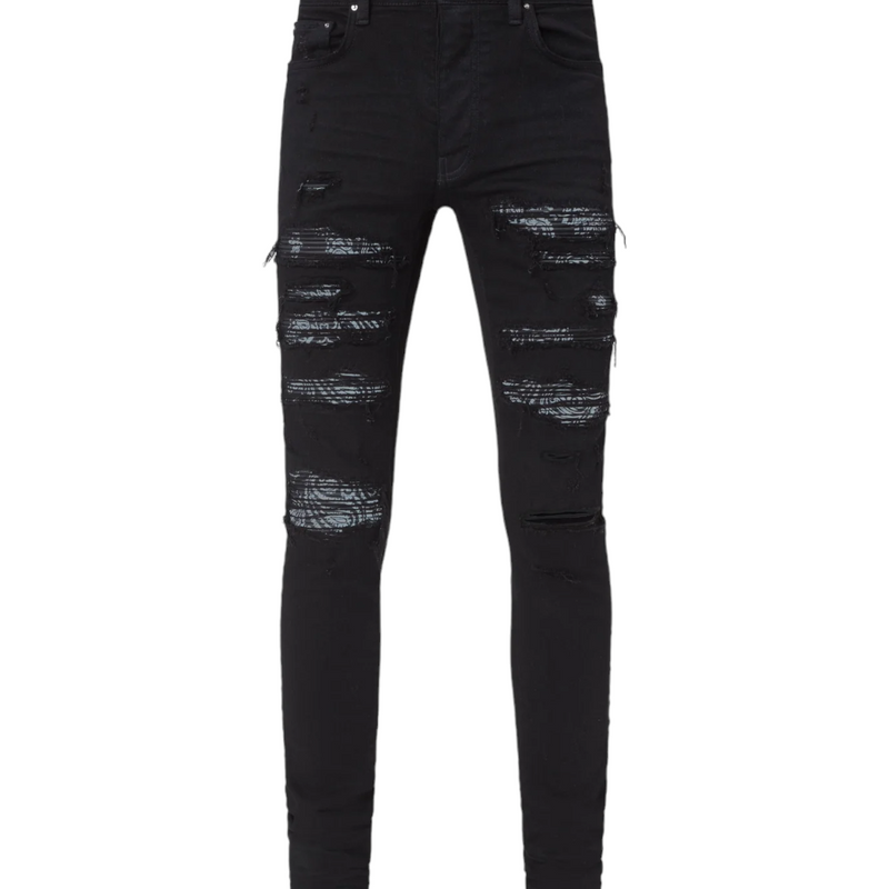 Amiri Bandana Thrasher Jeans Black