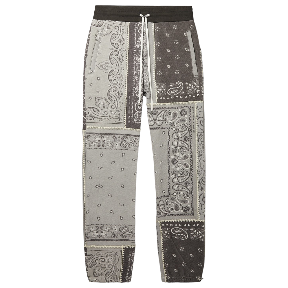 Amiri Bandana-Print Reconstruct Sweatpants