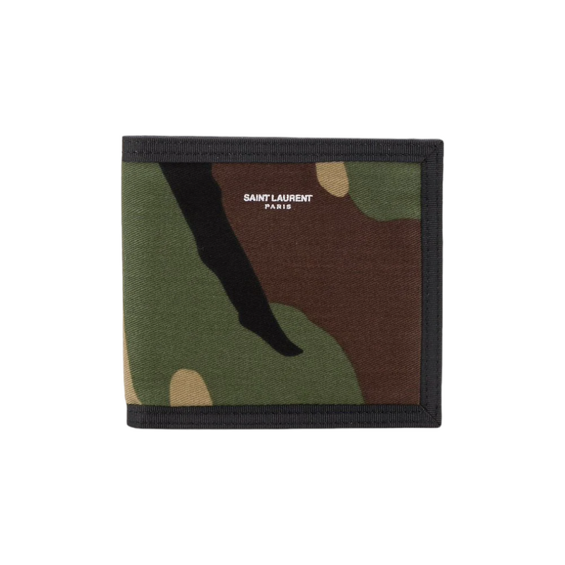 Saint Laurent East/West Camouflage Logo Wallet