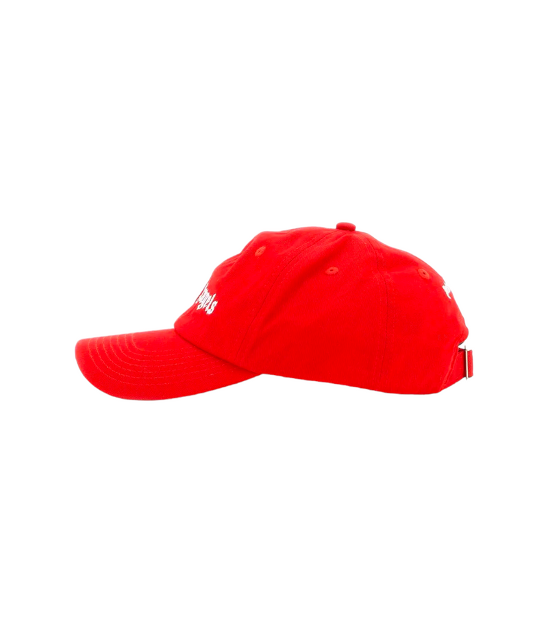Palm Angels Logo Baseball Cap Red