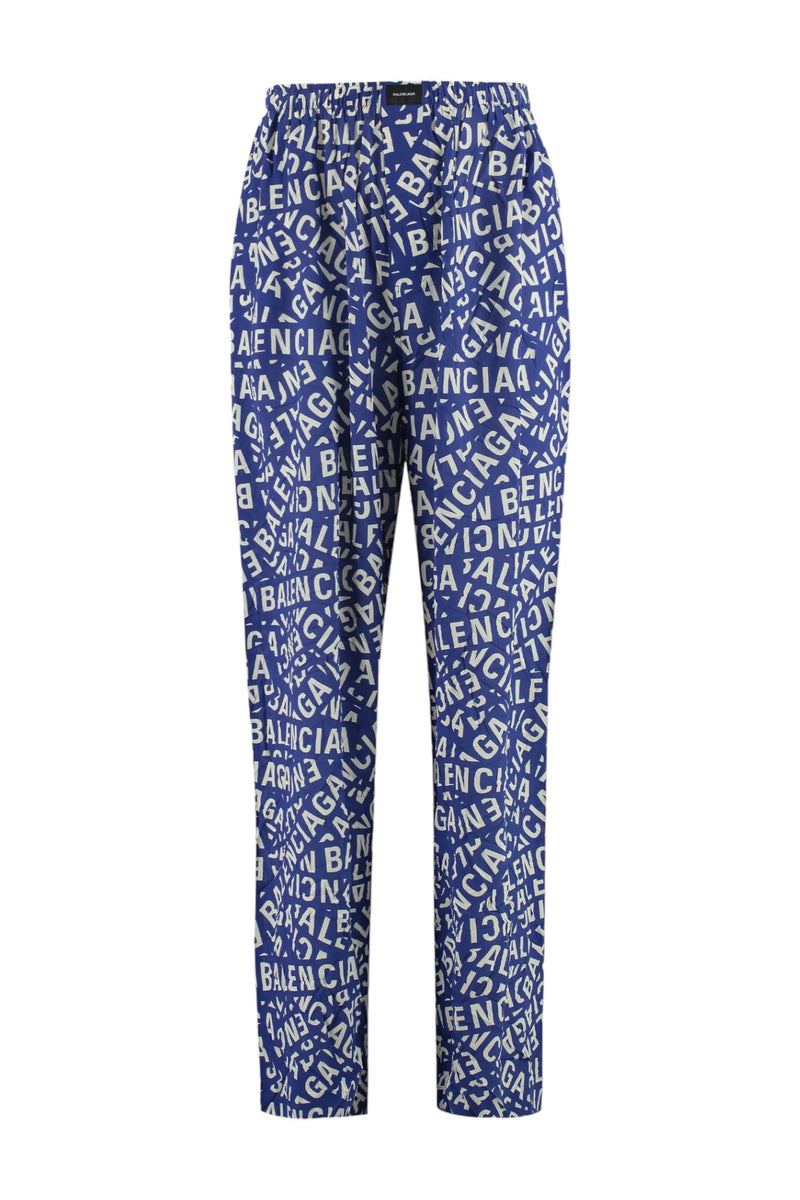 Balenciaga All-Over Logo Print Pyjama Trousers