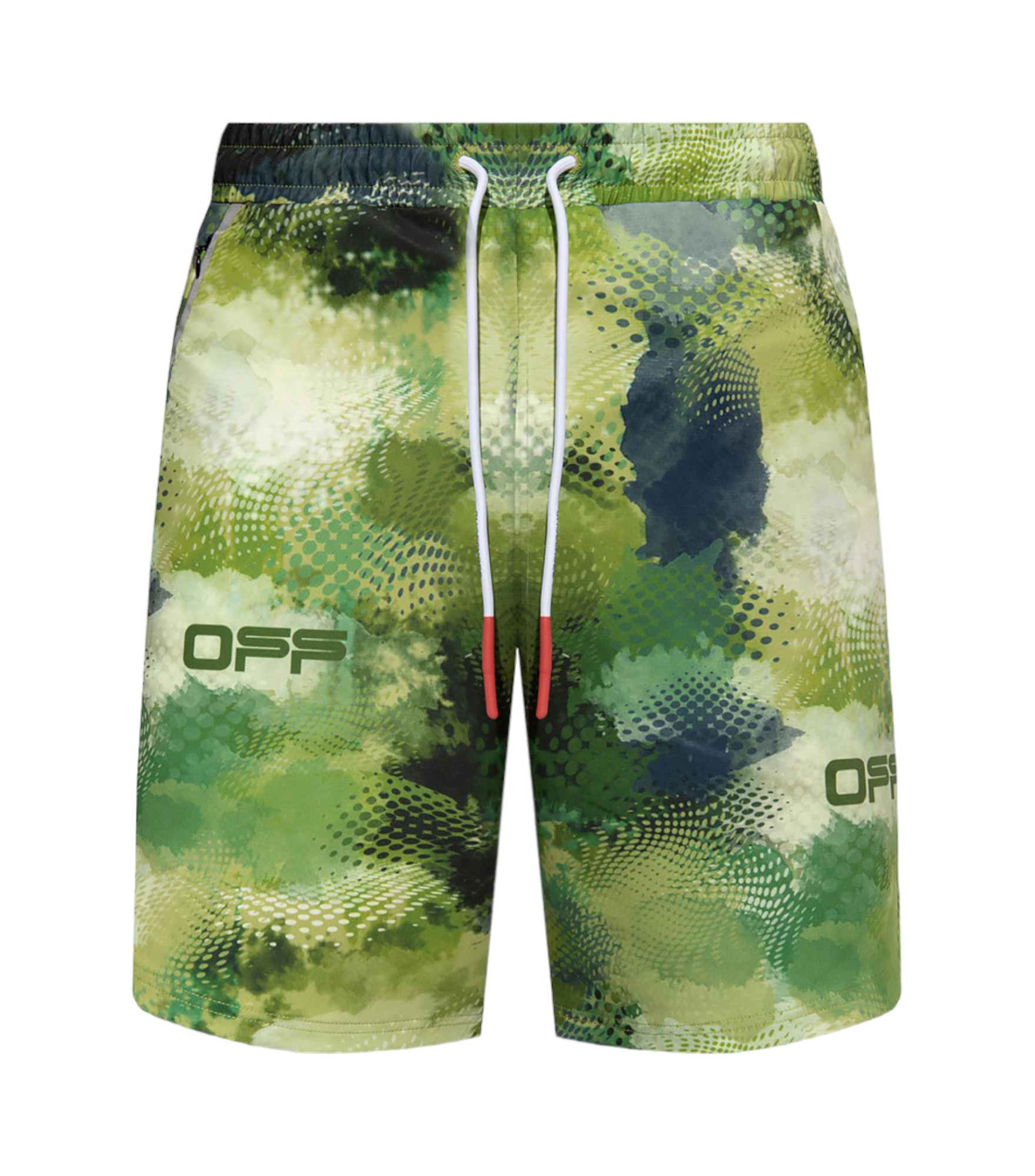 Off-White Abstract Patterned Shorts