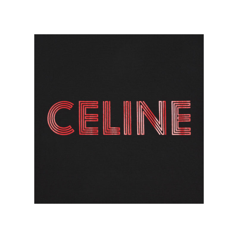 Celine Logo T-Shirt in Cotton Jersey