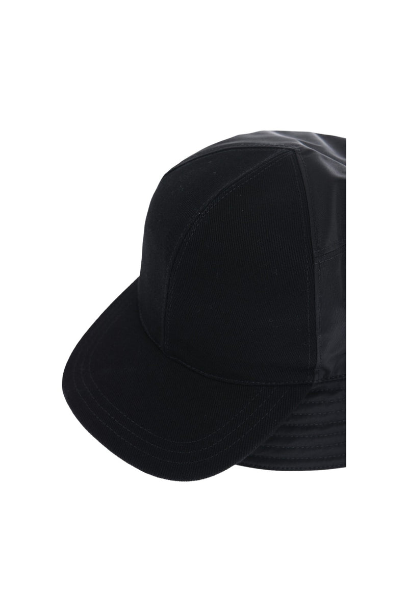 Prada Re-Nylon Baseball-Panel Leather Bucket Hat