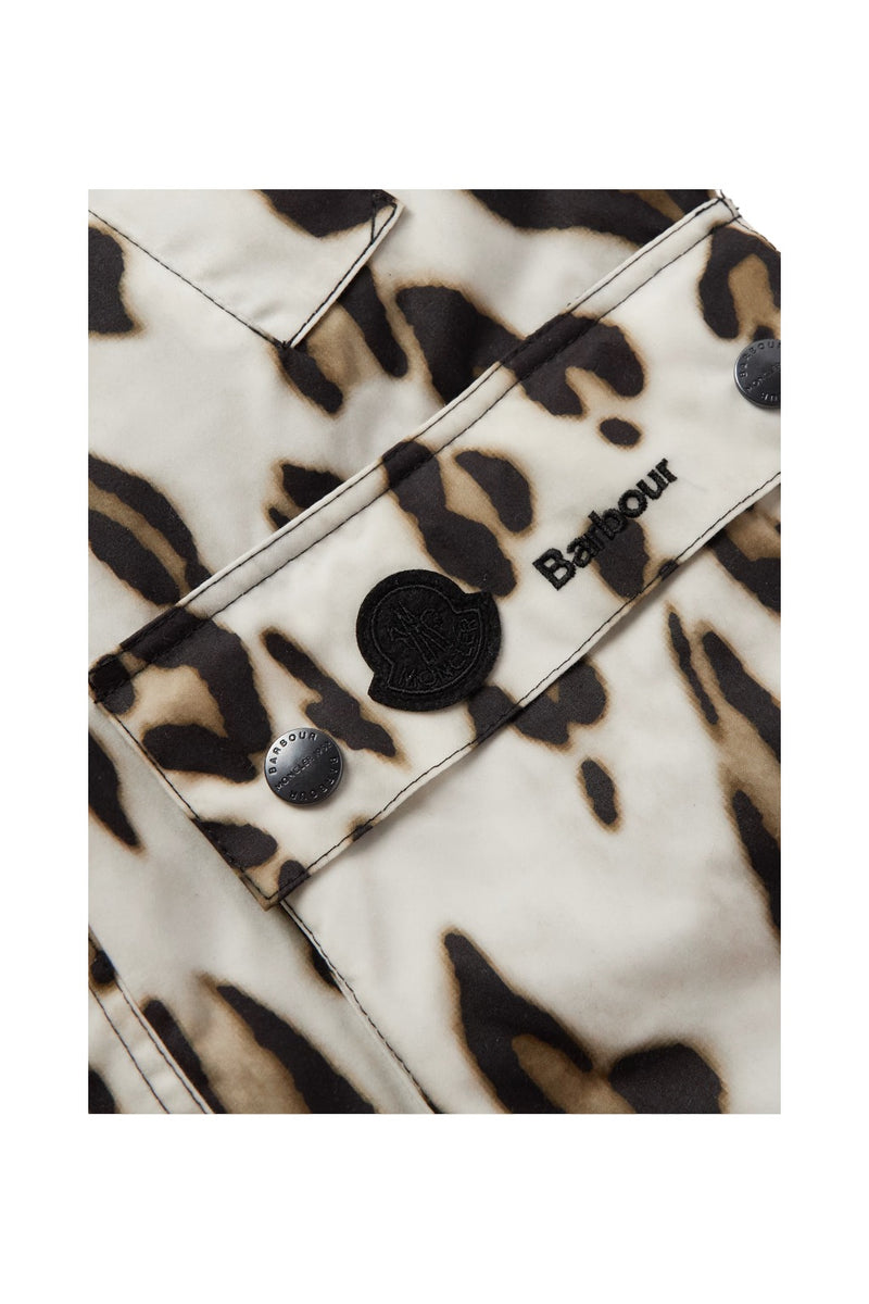 Moncler Genius x Barbour Leopard Print Down Jacket
